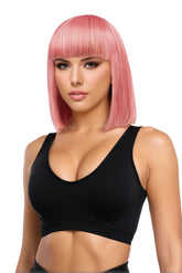Kristen Premium Stylable Pink Wig for Adult Intimacy Use Wigs